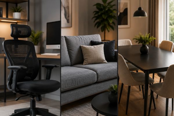 Linha Escritório, Sala e Cozinha